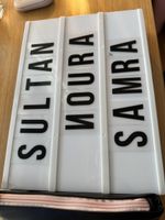 LED letter light box
