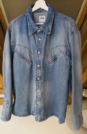 Camicia nuova 🆕 di jeans Zara Uomo Taglia XL - Perfetta 👍 