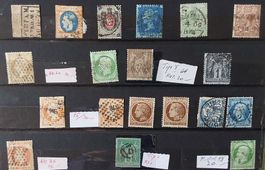 Lot antike seltene Briefmarken gestempelt Frankreich England