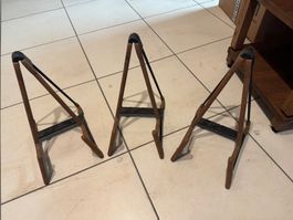 Set aus 3 Instrumentenständern für E-Gitarre oder Violine