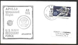 USA Sonderbrief Apollo 4 Bergungsschiff USS Austin 9.11.1967