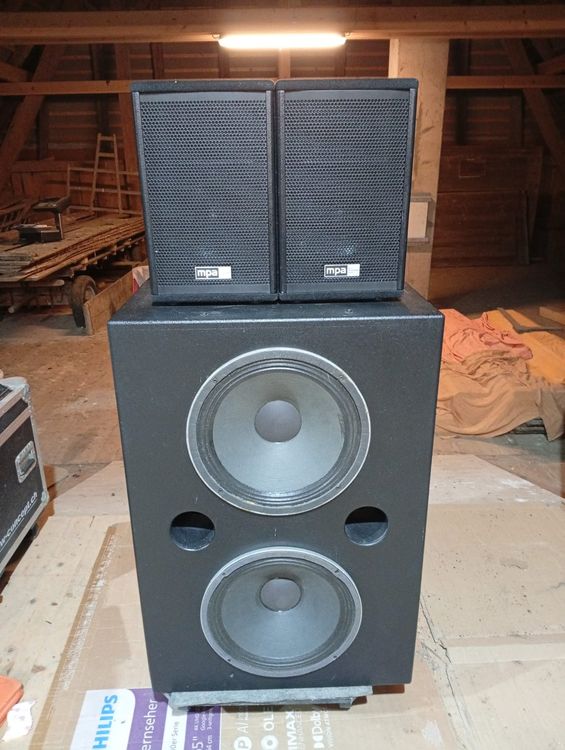 PA System - SUB 2x15 Zoll; Tops MPA (Gebraucht) in Koppigen für CHF 450 ...