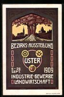 Uster, Bezirks-Ausstellung 1909 für Ind