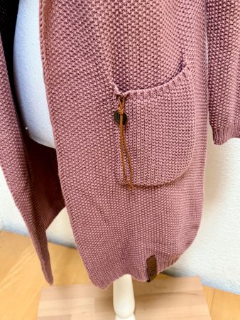 Lange Strickjacke altrosa NEU (Einheitsgrösse)