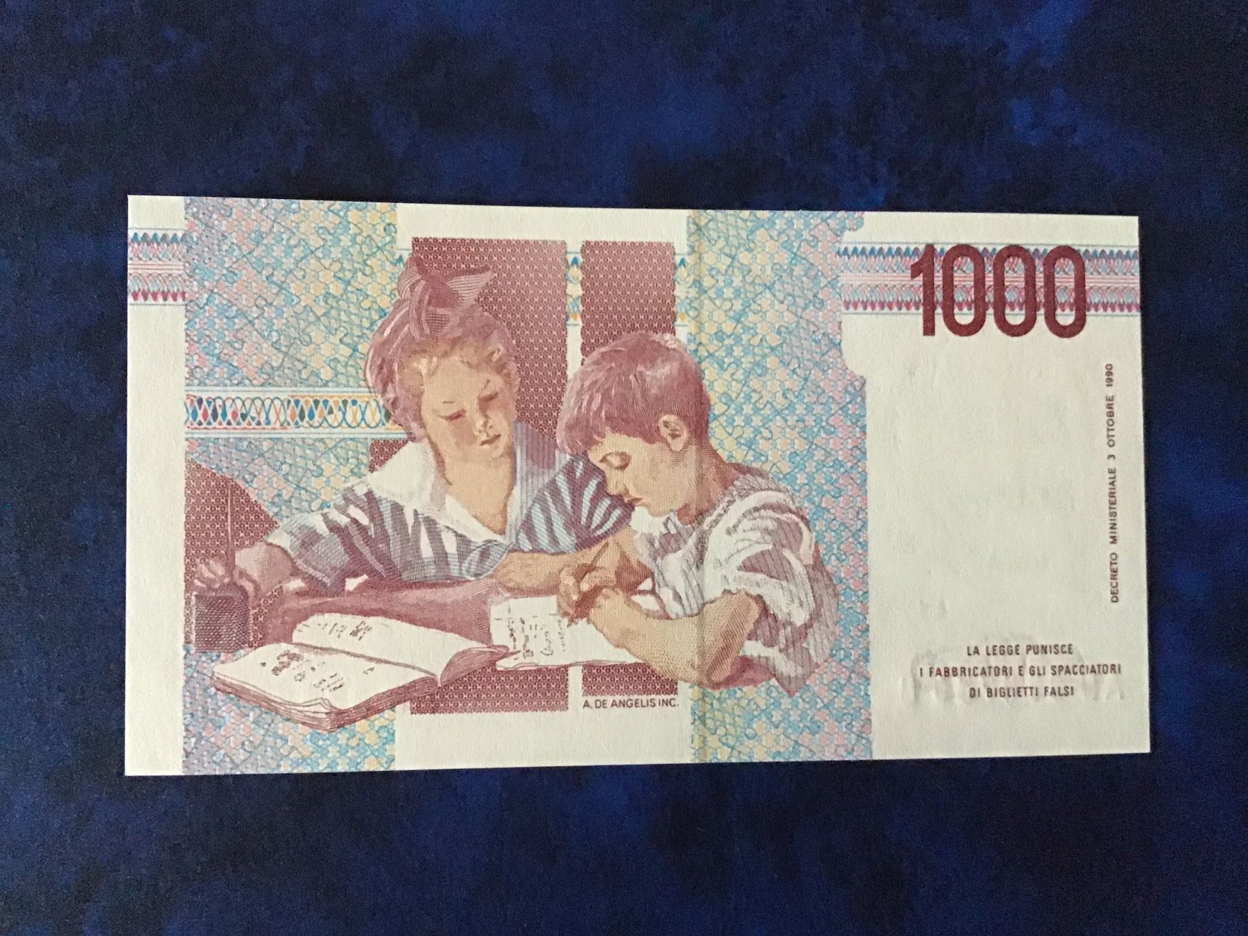 Banknoten: Italien 1´000 Lire, 1990 – Neu (gemäss Beschreibung) aus Urtenen-Schönbühl von absolut08 1