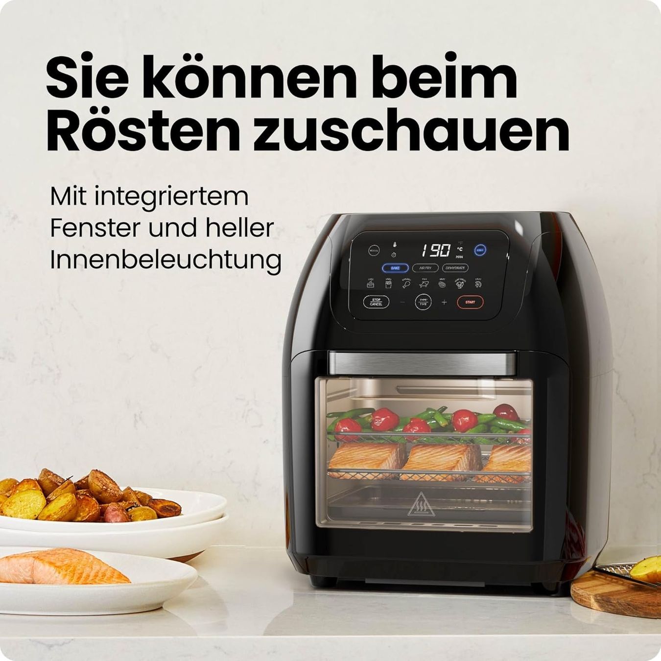 Elettrodomestici da cucina: Heissluftfritteuse Backofen 12 Liter mit Drehspiess – Nuovo e nell'imballaggio originale da St. Gallen venduto da sch_zsz7 7