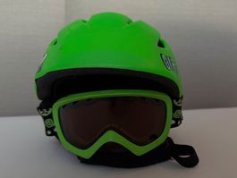 Giro Kinder Skihelm, grün, Gr. S (52-55.5 cm)