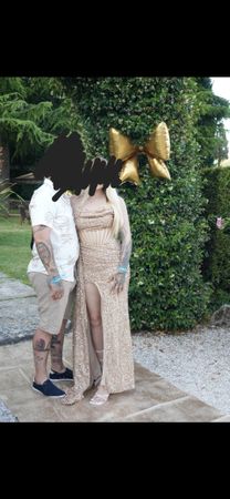 Glitzerndes Abendkleid, Grösse 36, Gold!!!