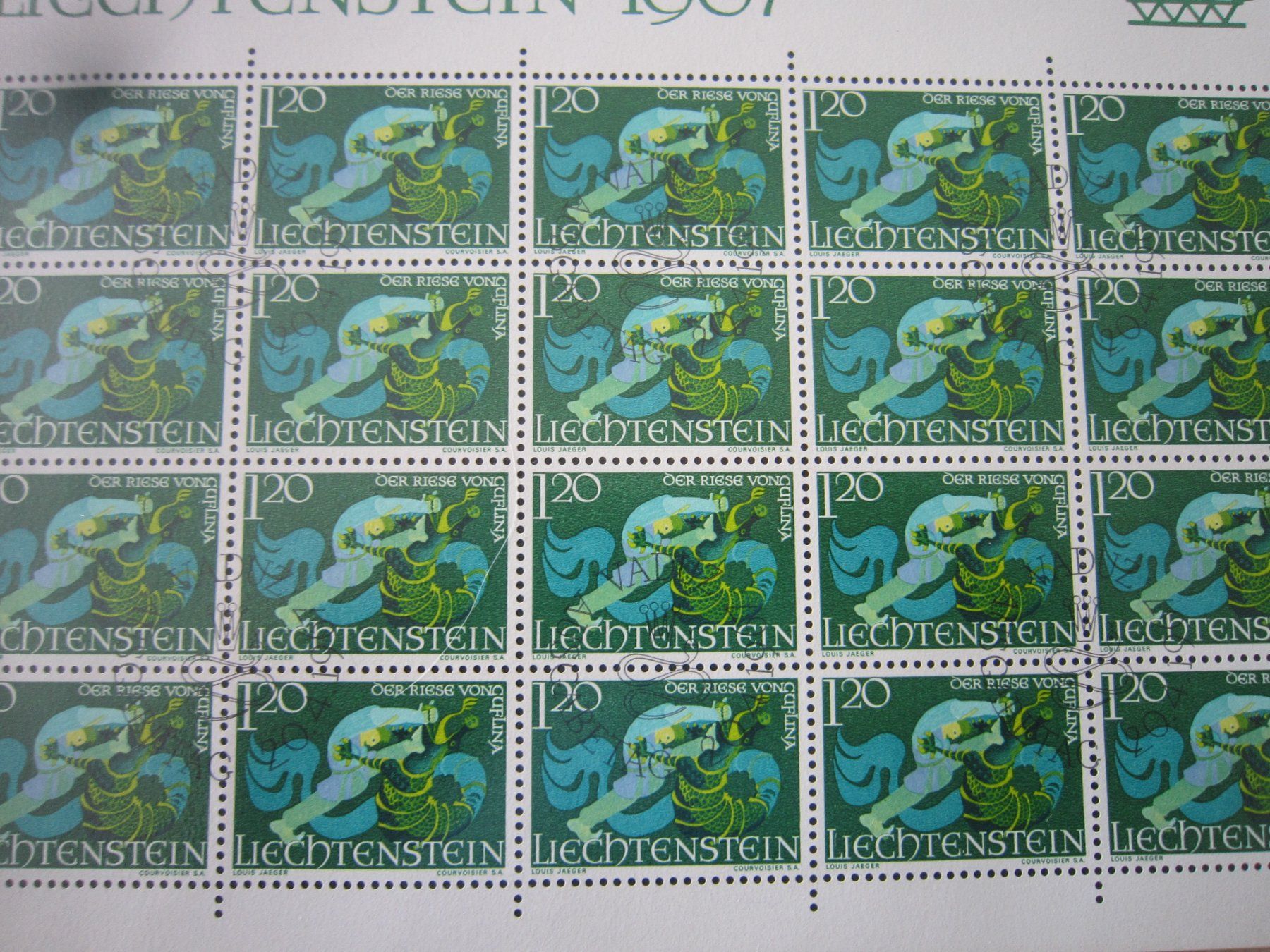 Tutti i francobolli: 1967 schöne Blöcke Lichtenstein – Usato da Giubiasco venduto da sal_9j6w 2