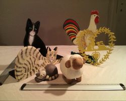 Katze Schaf Güggel Türschmuck