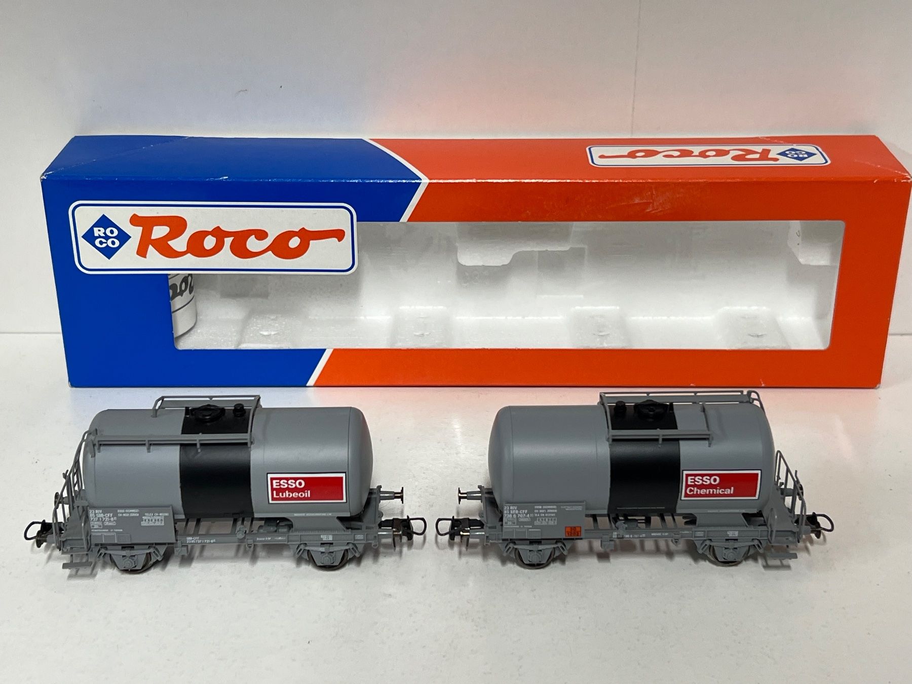 Roco Modellini di ferrovie: Roco 44113  ESSO  SBB H0 DC – Usato da Geroldswil venduto da TopTrain54 1