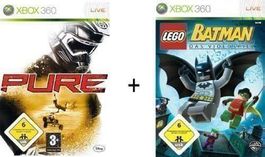 Lego Batman + Pure - 2x Game Xbox 360 - !!! 2 Disc in 1 box