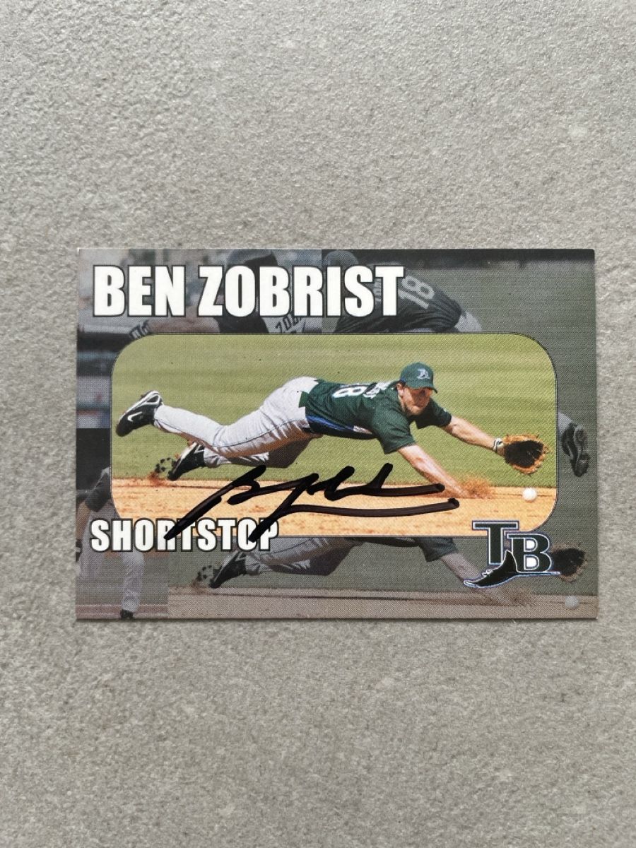 Autografi: Autogramm-Karte von Ben Zobrist – Usato da Adligenswil venduto da Treegarden
