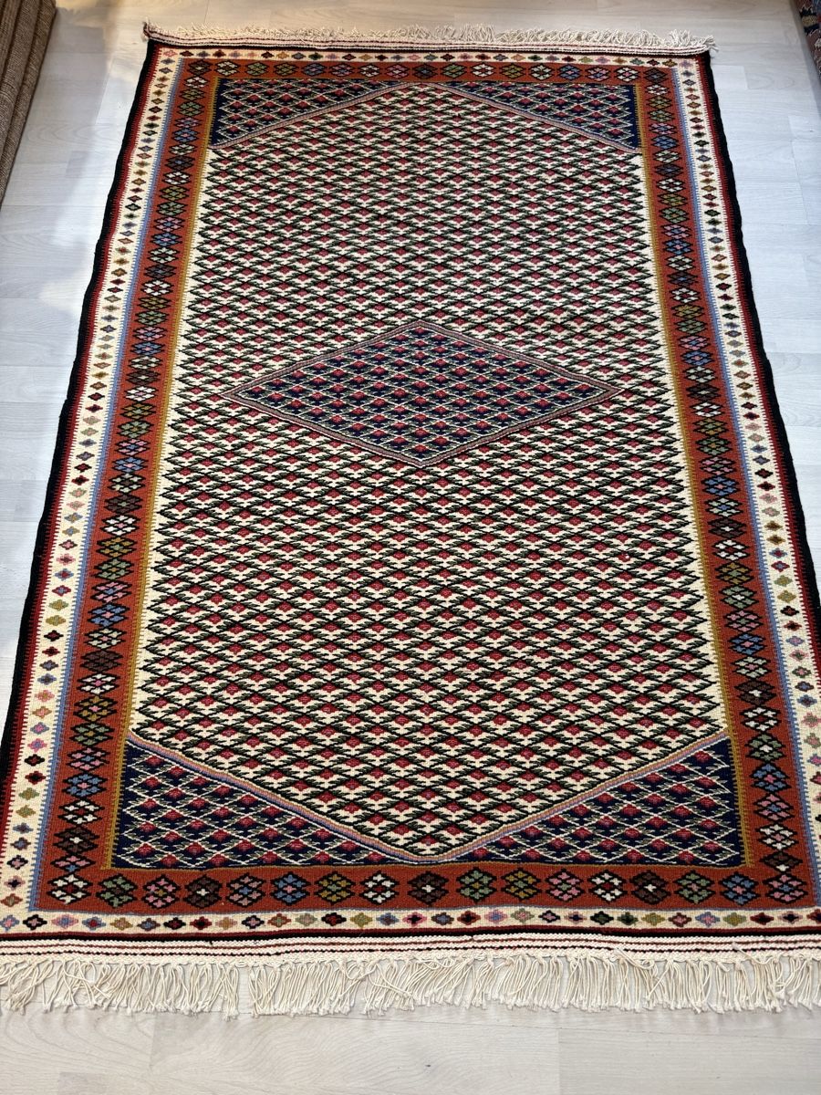 Kelim Tappeti: Echter Orient Teppich, Handgewebt, Kelim Iran 105x154cm – Nuovo e nell'imballaggio originale da Büron venduto da Filadefia-888 1