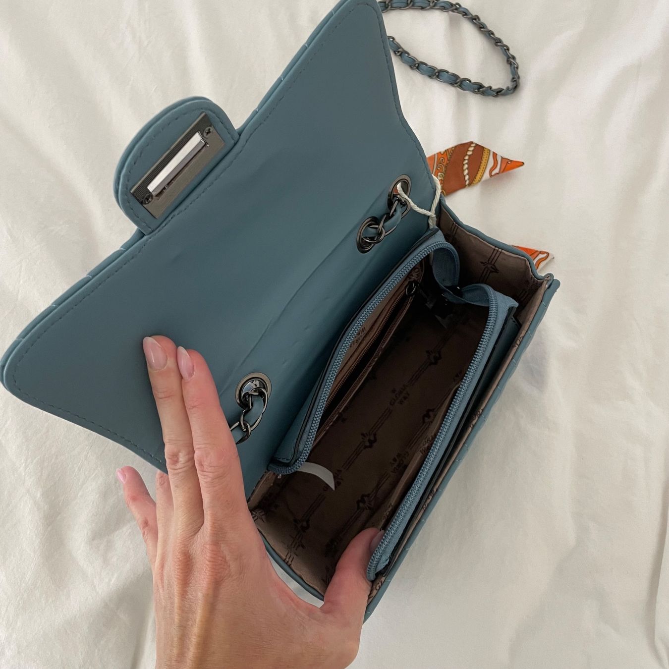 Borse da donna: Petrolblaue Tasche aus Kunstleder – Nuovo (secondo la descrizione) da Utzenstorf venduto da beatrice.ch 2