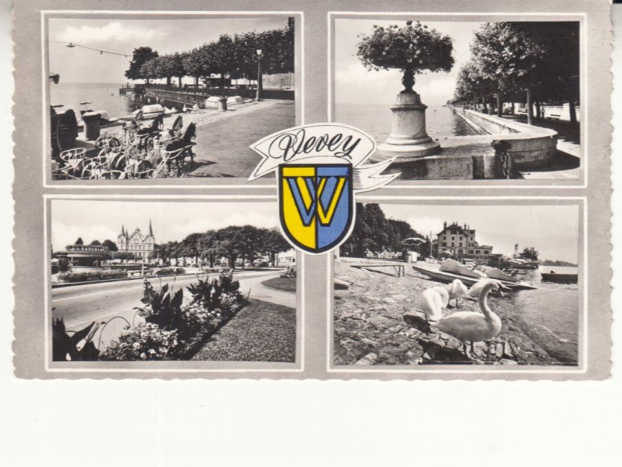 Cartoline postali: Vevey ca. 1950 – Usato da Bürglen TG venduto da StampGraf