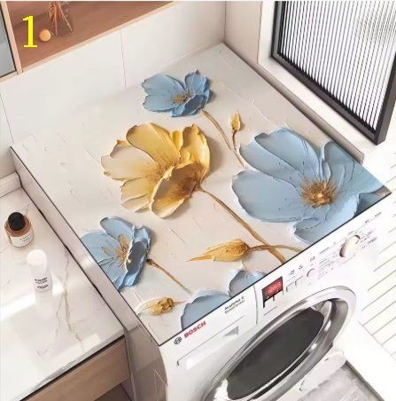 CAPASTEC Waschmaschinen-Schutzmatte 60x50cm - Staubschutz Mit Gittermuster