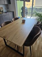 Esstisch ABERNA mit 4 StühlenPERINGEN  braun Top Zustand
