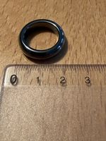 Schöner Hematit Ring - Glücksring, Grösse 21mm, Top!