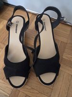 Sandalen Graceland schwarz Grösse 41 Keilabsatz