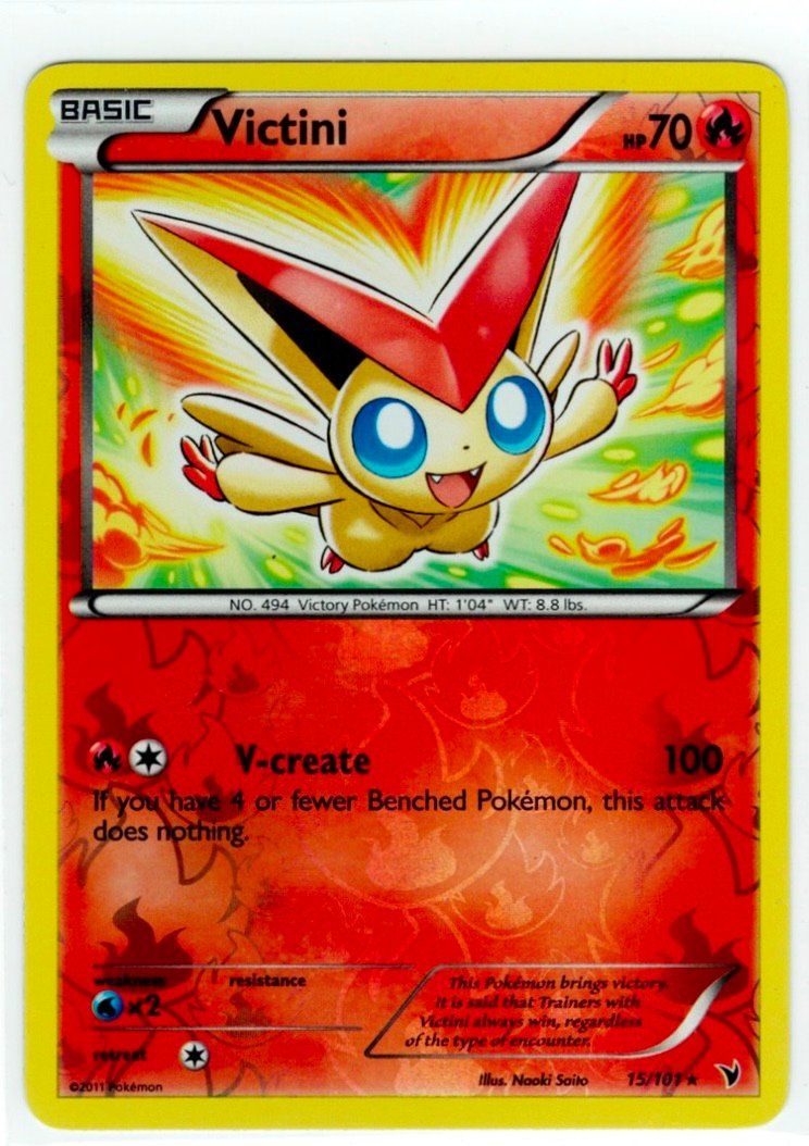 Pokémon Sammelbilder & Trading cards: Victini Reverse Holo 15 – Gebraucht aus Zürich von PACE79