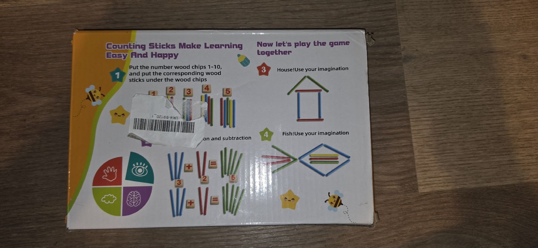Giochi: Rechenhilfe Holzstäbchen mit Zahlen  – Usato da Zwillikon venduto da husa650 1