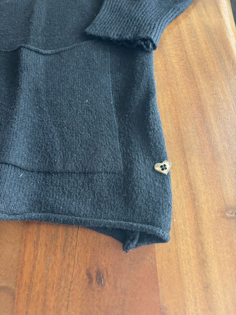 Please Jeans Pulls & Sweat-shirts: Schwarzer Please Strickpulli – D'occasion à Celerina par Heli87 2
