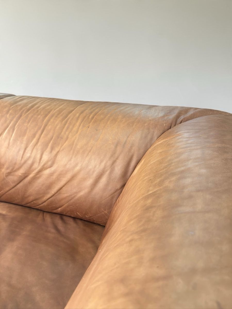 Sofas: Willi Schillig Ecksofa Vintage Echtleder Cognac – D'occasion à Bachenbülach par Sofalab.swiss 5