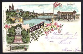 Litho Basel, Centralbahnhof, Denkmal der