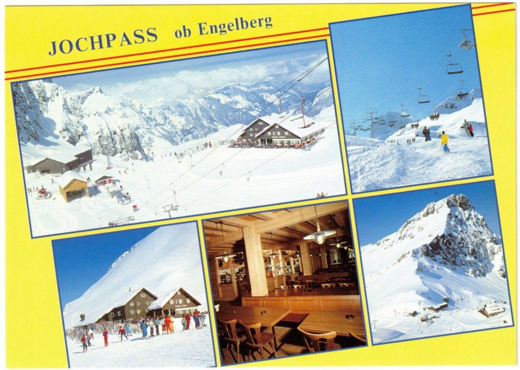 Cartoline postali: Engelberg - 5 Bild AK Jochpass – Usato da Binningen venduto da Mountainrider