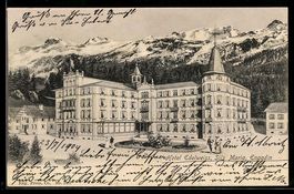 Sils Maria /Engadin, Hotel Edelweiss vor