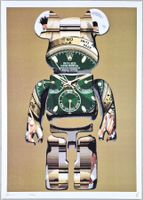 Death NYC Ltd Ed Pop Art Druck " Rolex Bearbrick
