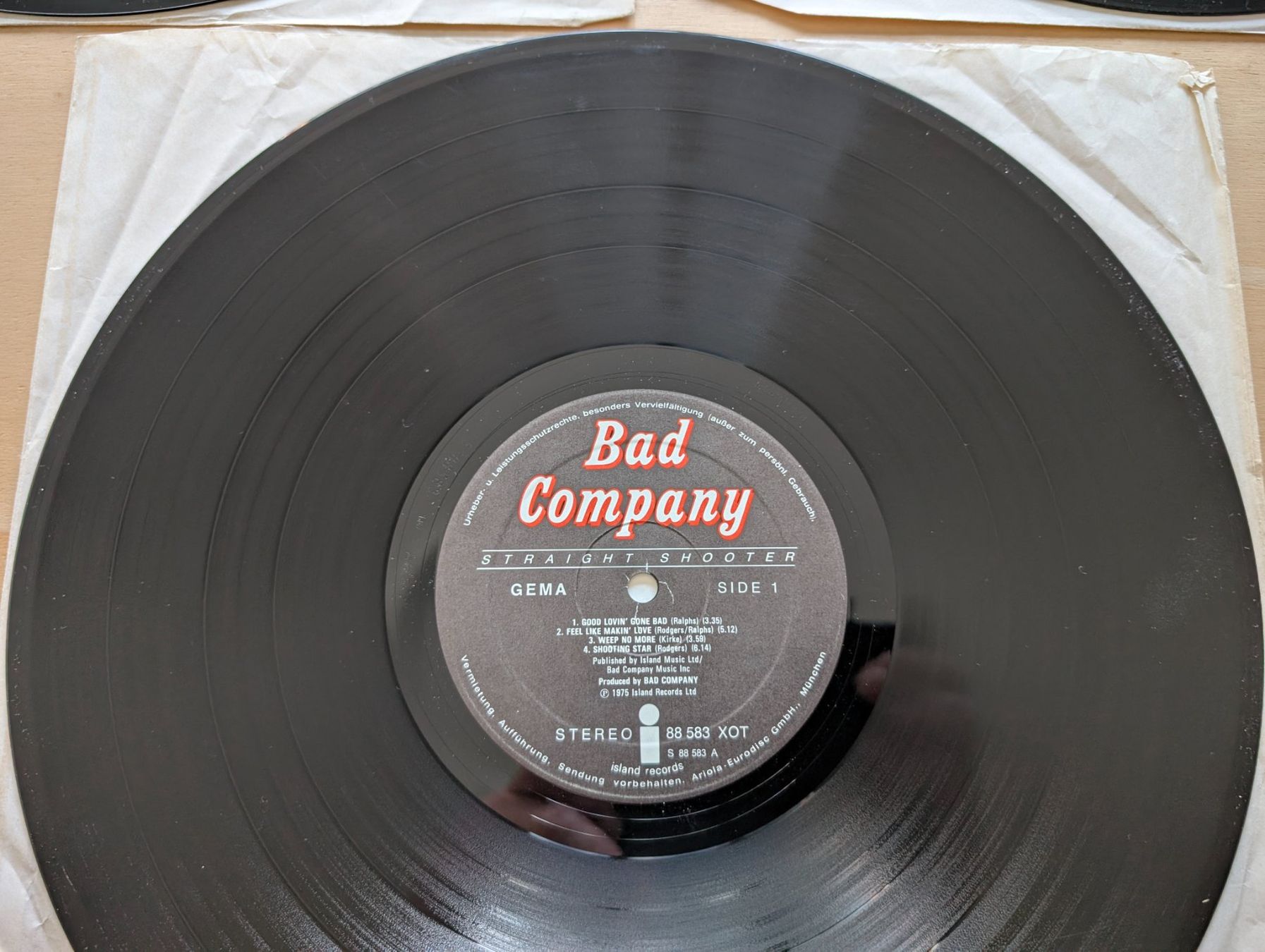 Vinyles: Bad Company  3x – D'occasion à Ebikon par soundundvielfalt 4