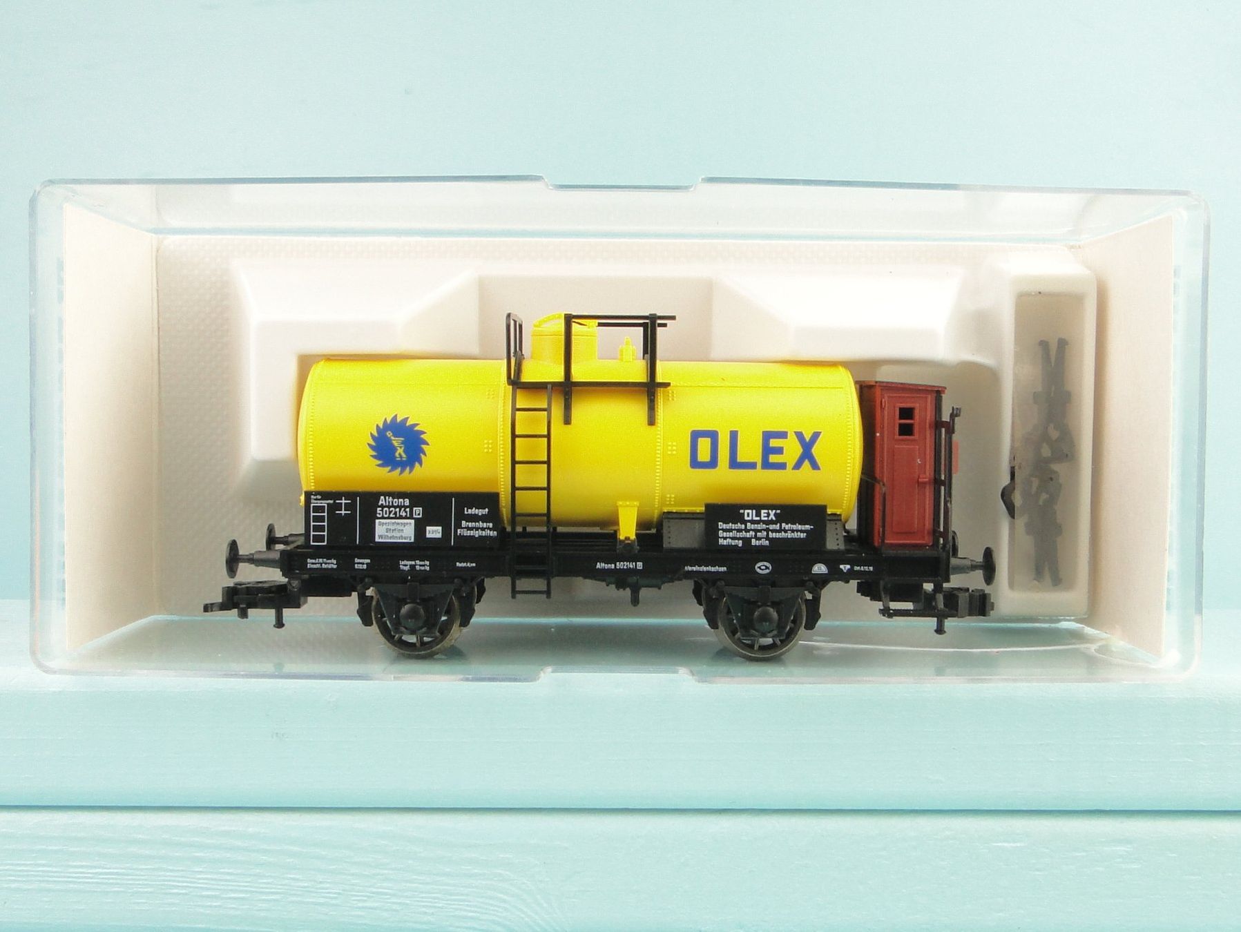 Fleischmann Modellini di ferrovie: Fleischmann 5845 OLEX Kesselwagen, NEU – Usato da Bülach venduto da cann11 1