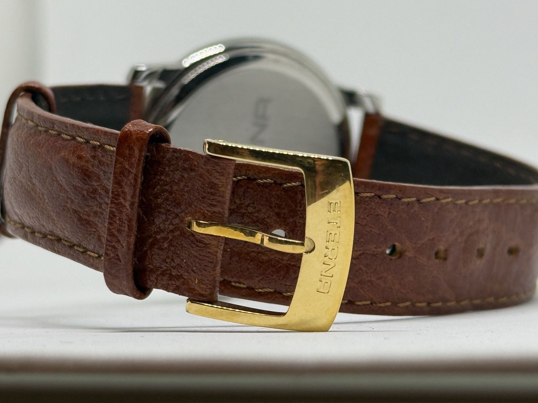 Eterna Orologi: ETERNA Galaxis 37mm Quartz Bicolor am Leder – Usato da Sempach venduto da ADR1AN0 3