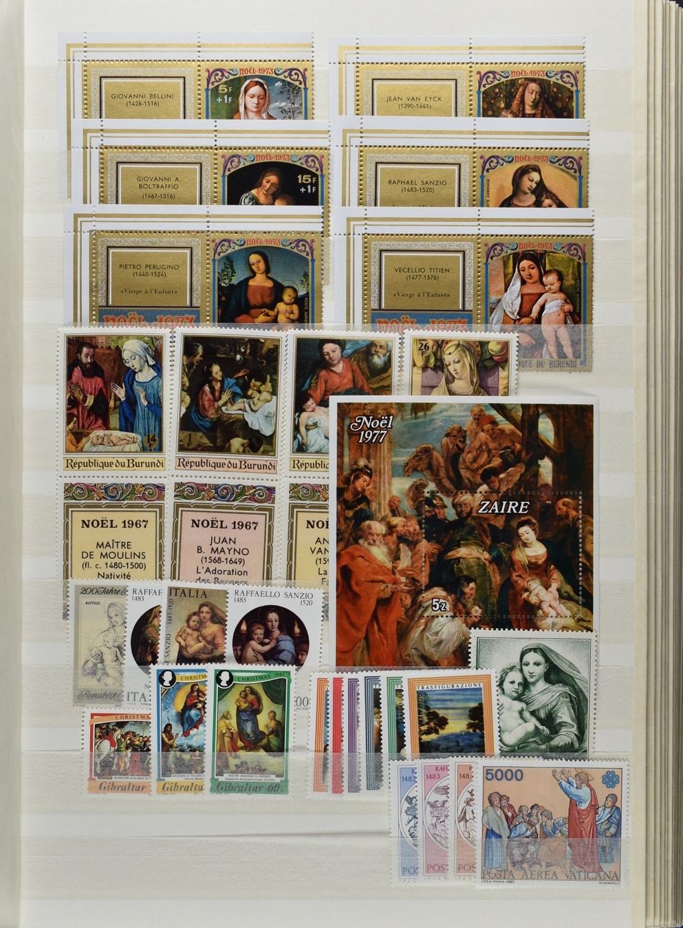 Tutti i francobolli: SAMMLUNG GEMÄLDE-BRIEFMARKEN, ZWEI ALBEN VOLL postfrisch – Usato da Wetzikon ZH venduto da Philimpex 8
