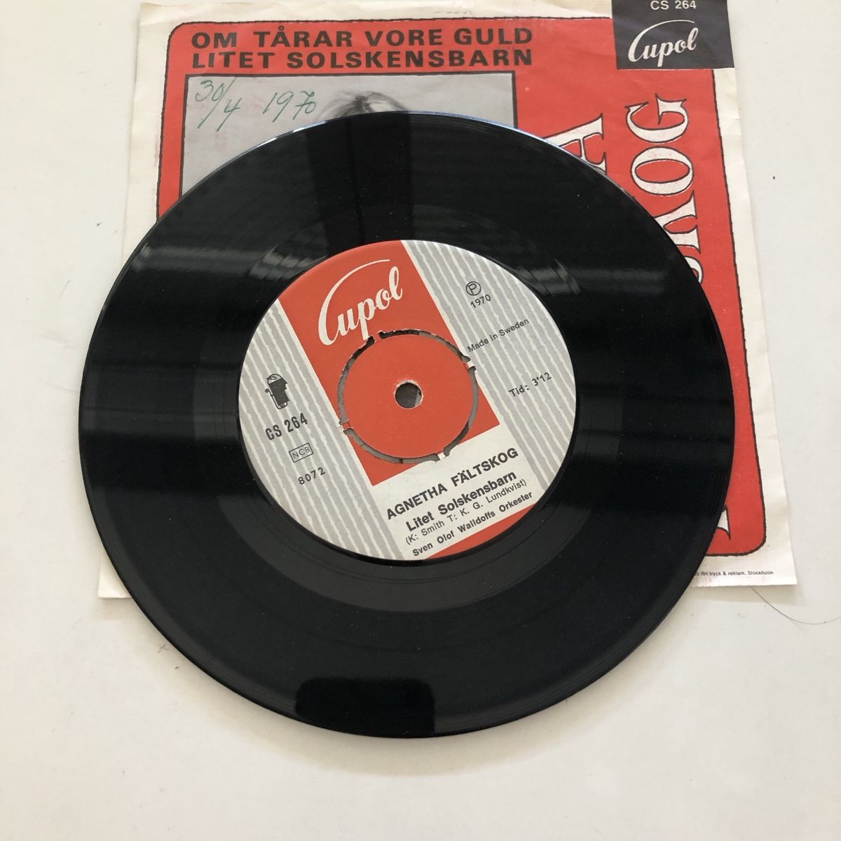 Schallplatten: ABBA 1970 Agnetha Fältskog Vinyl Single – Gebraucht aus Wettingen von ABBA-Retro 3
