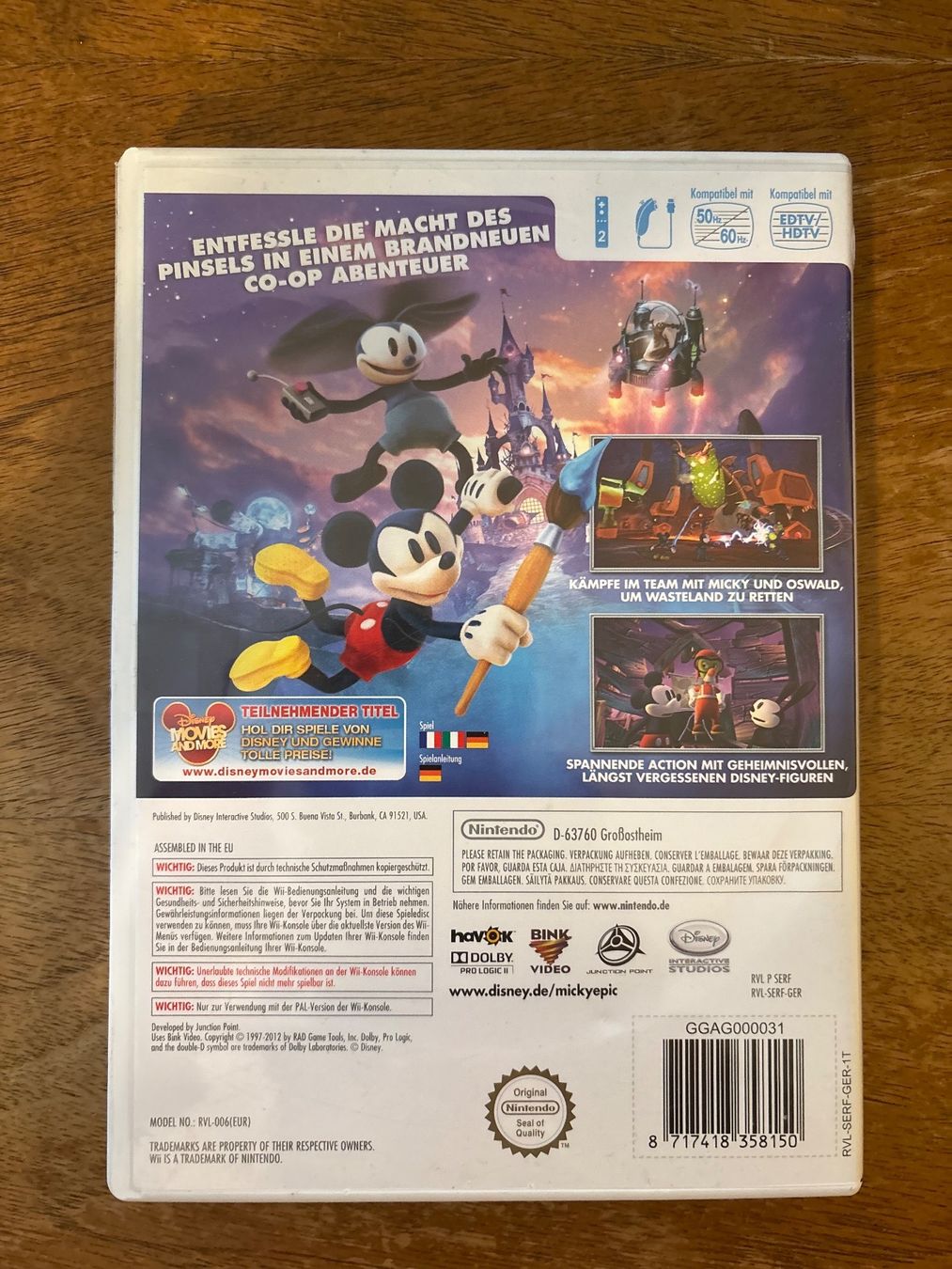 Nintendo Giochi: DISNEY MICKY EPIC 2 - NINTENDO WII – Usato da Zürich venduto da hiddentreasures_zh 1