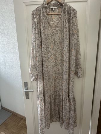 Robe longue imprimé floral H&M