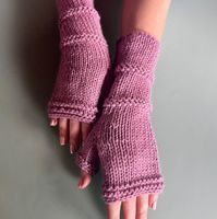 Warme, gestrickte Armstulpen/Pulswärmer, neu