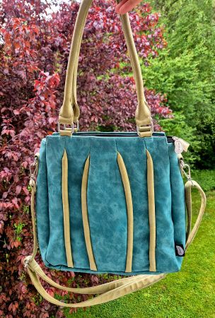 HI DI HI VEGAN TASCHE LEDERTASCHE BAG TÜRKIS NEU SHOPPER TOP