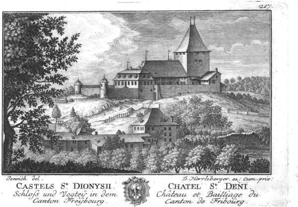 Incisioni: Chatel St. Denis von Herrliberger 1757 – Usato da Rafz venduto da Helvet32 1