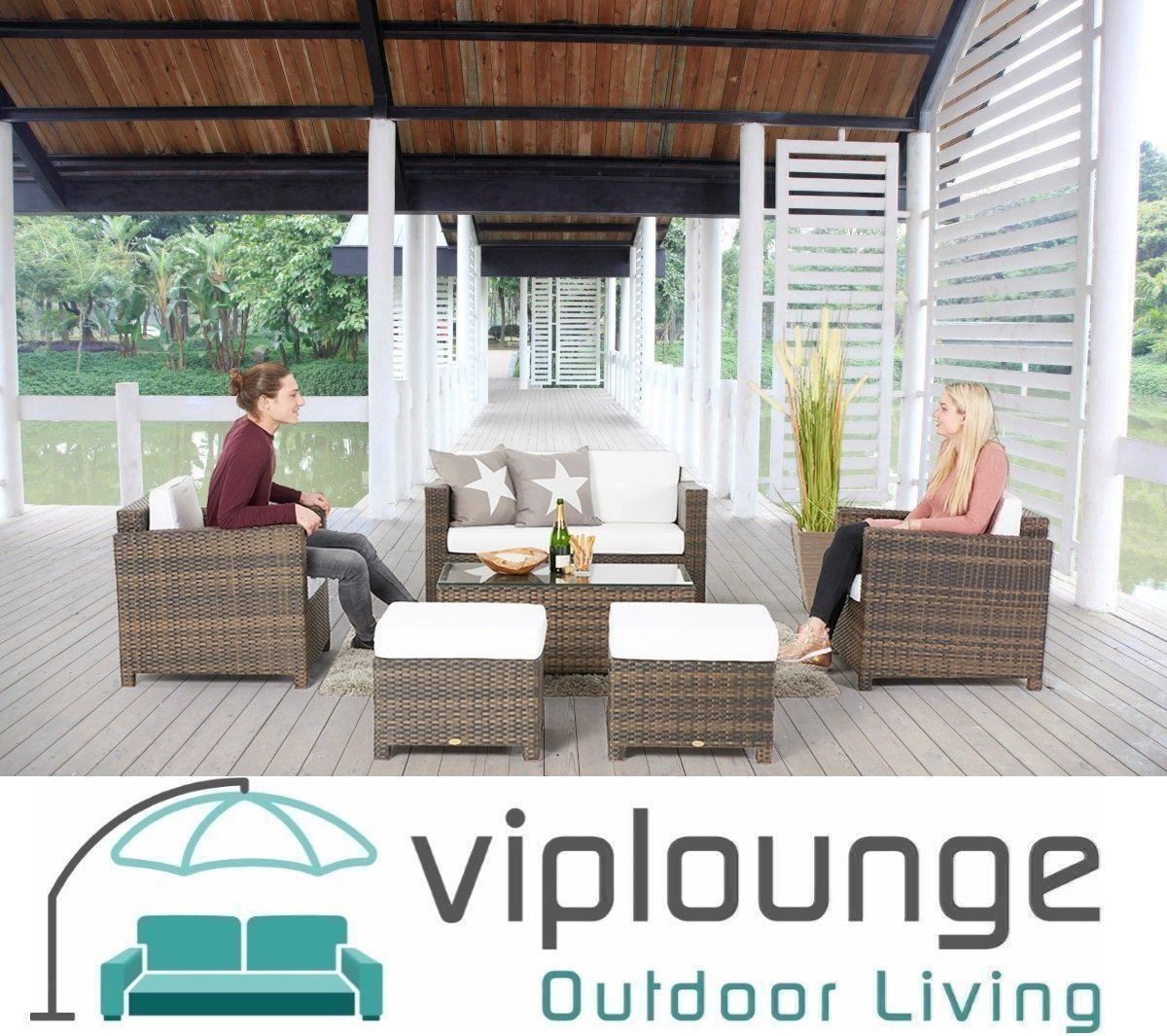 Viplounge Divani: Rattan Gartenmöbel - Loungeset – Nuovo e nell'imballaggio originale da Uznach venduto da viplounge