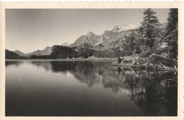 Vintage Fotokarte E. Meerkämper, Sils, Chastè