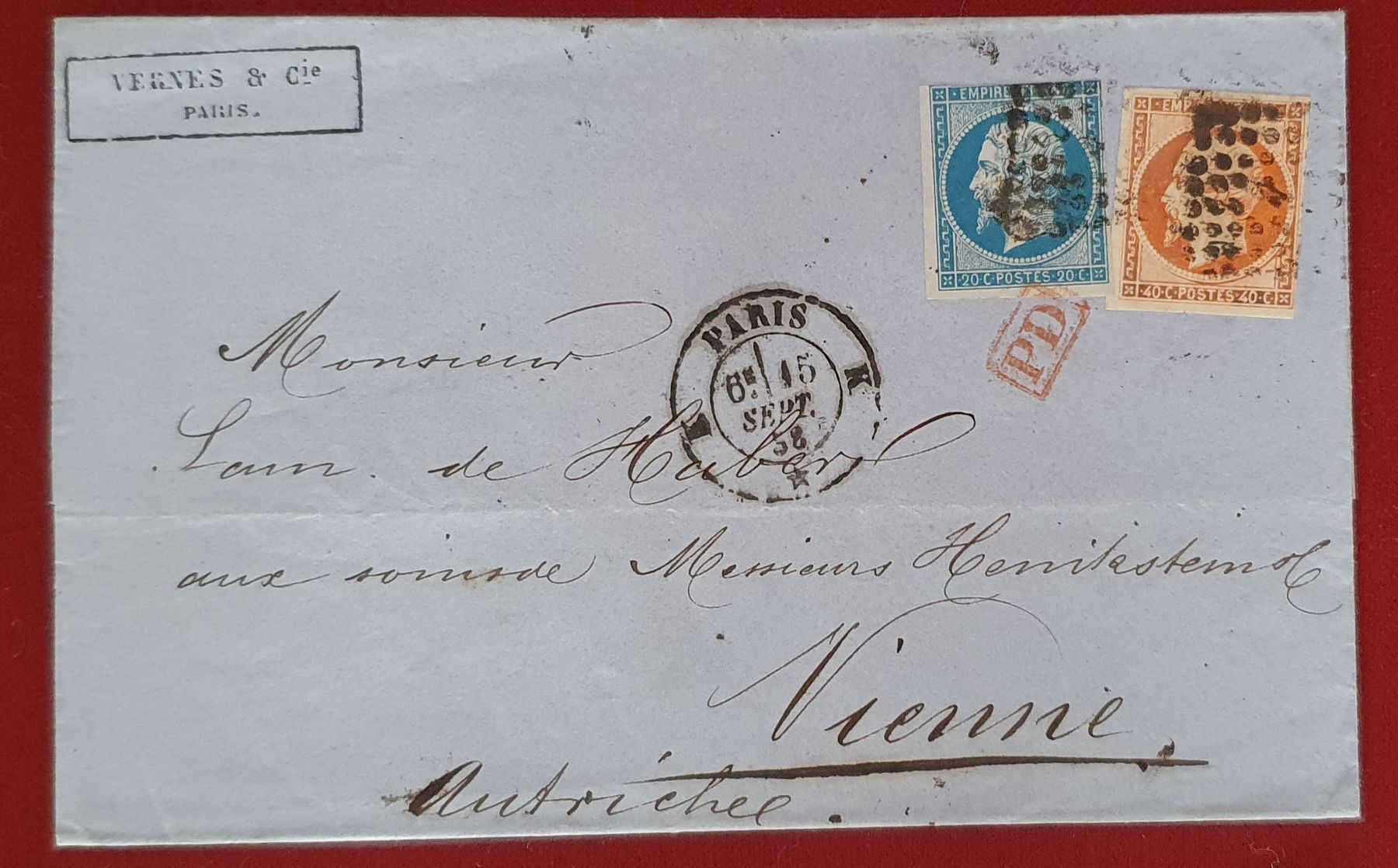 Tutti i francobolli: Frankreich - 7 Briefe ca. 1857 - 1874 – Usato da Kreuzlingen venduto da Rschweiz1 6
