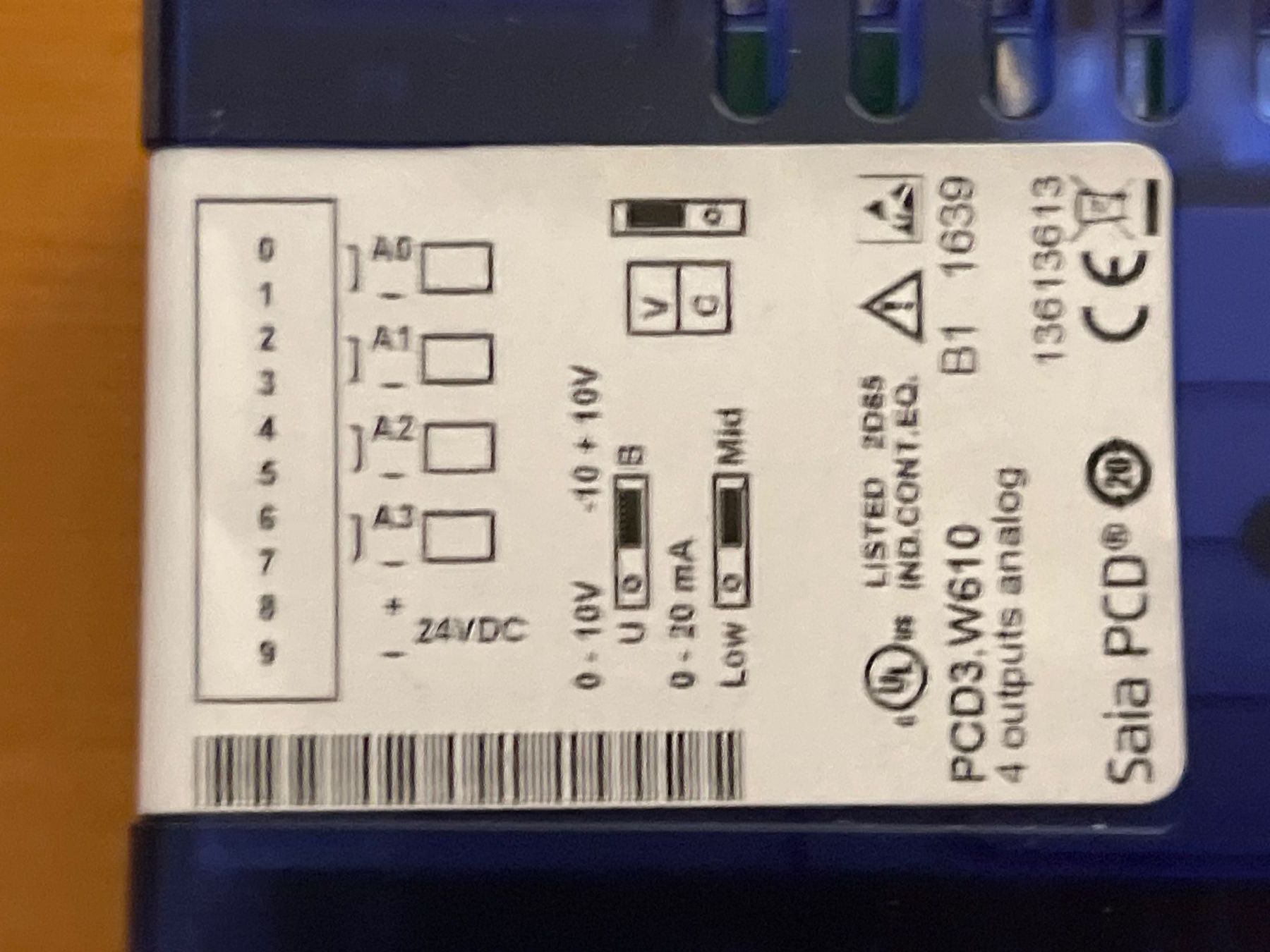 Sistema di controllo: Analog-Modul 4 Ausgänge PCD3.W610 – Nuovo e nell'imballaggio originale da Kaltbach venduto da tweka56 2