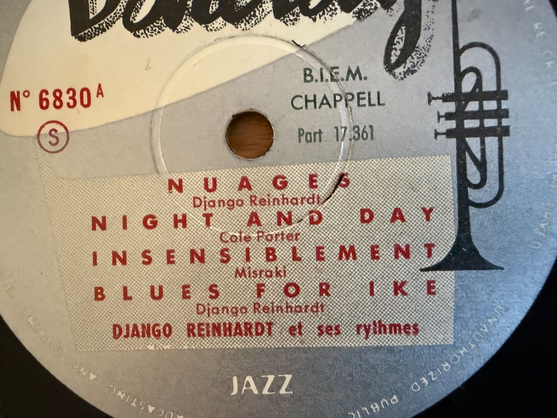Dischi in vinile: DJANGO  REINHARDT  MEDIUM 6830   LP Vinyl – Usato da Subingen venduto da ArtBead 5