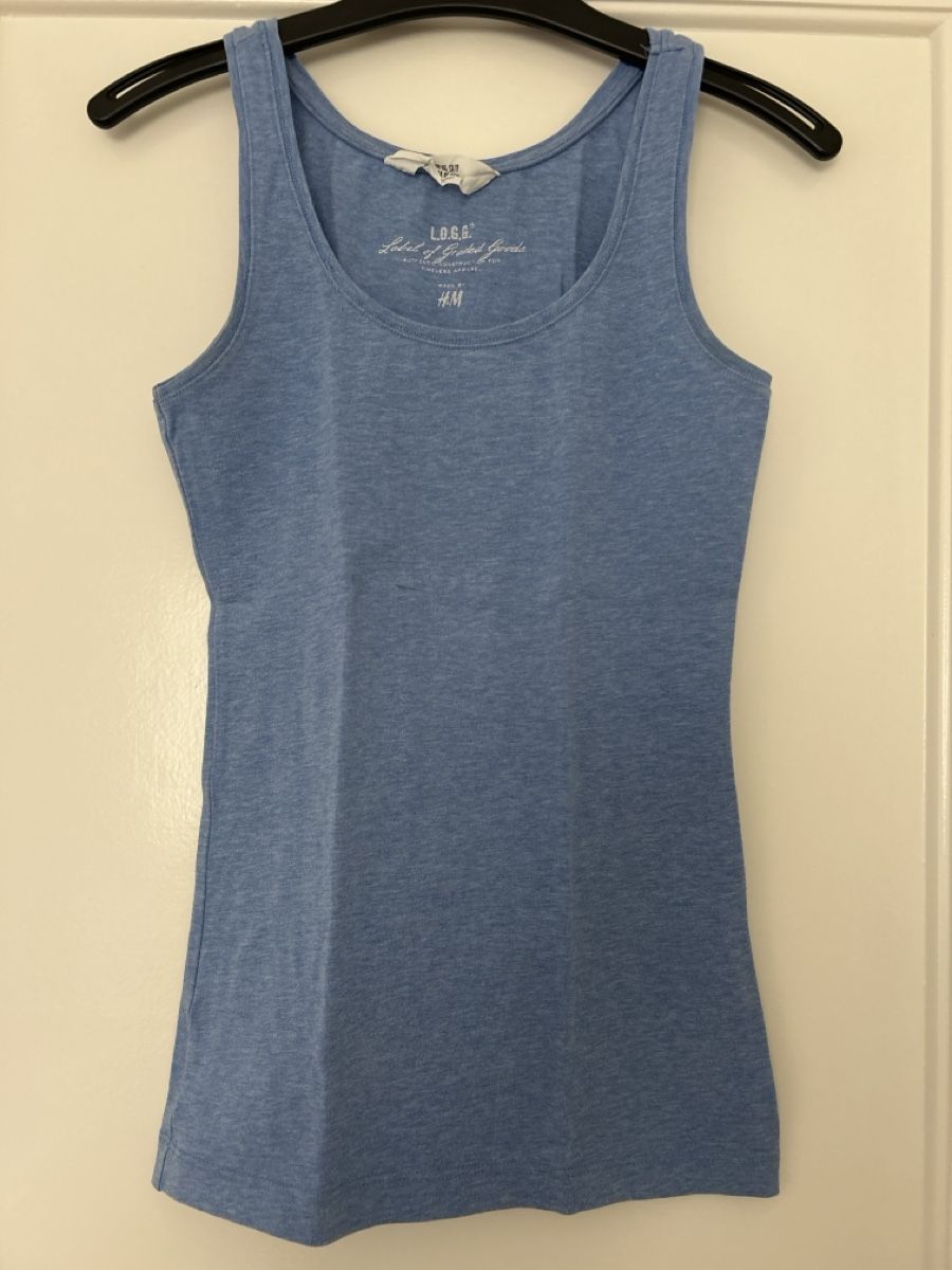 H&M Camicette, T-shirt & Top: Débardeur bleu claire  – Usato da Savigny venduto da Althea0202