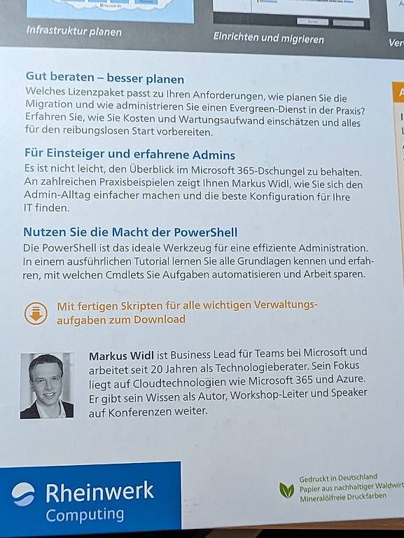 Libri: Fachbuch "Microsoft 365" von Markus Widl  – Nuovo e nell'imballaggio originale da Bolken venduto da SwissWetter.shop 3