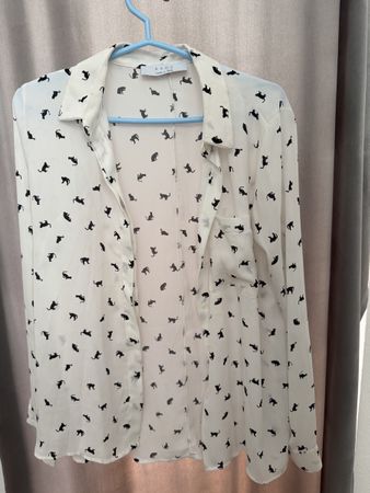 KAOS Damenbluse  Made in Italy  Katzenmuster